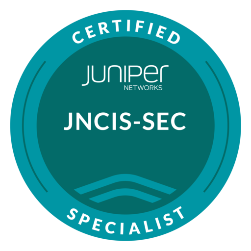 Officiële Juniper Networks JNCIS-SEC Certified Specialist-badge